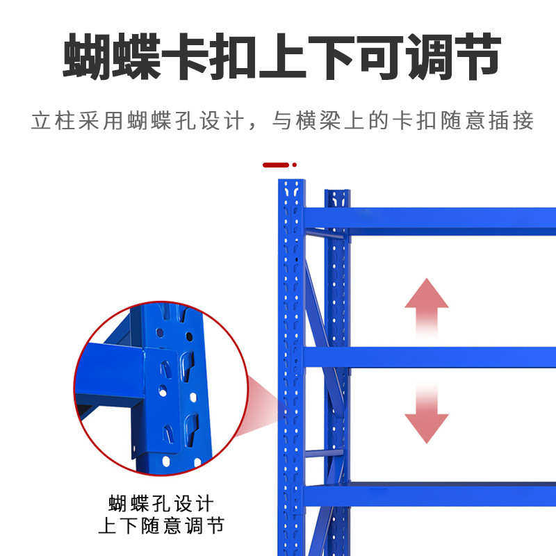 仓储货架置物架多层重型货架家用仓库储物架快递展示架库房铁架子