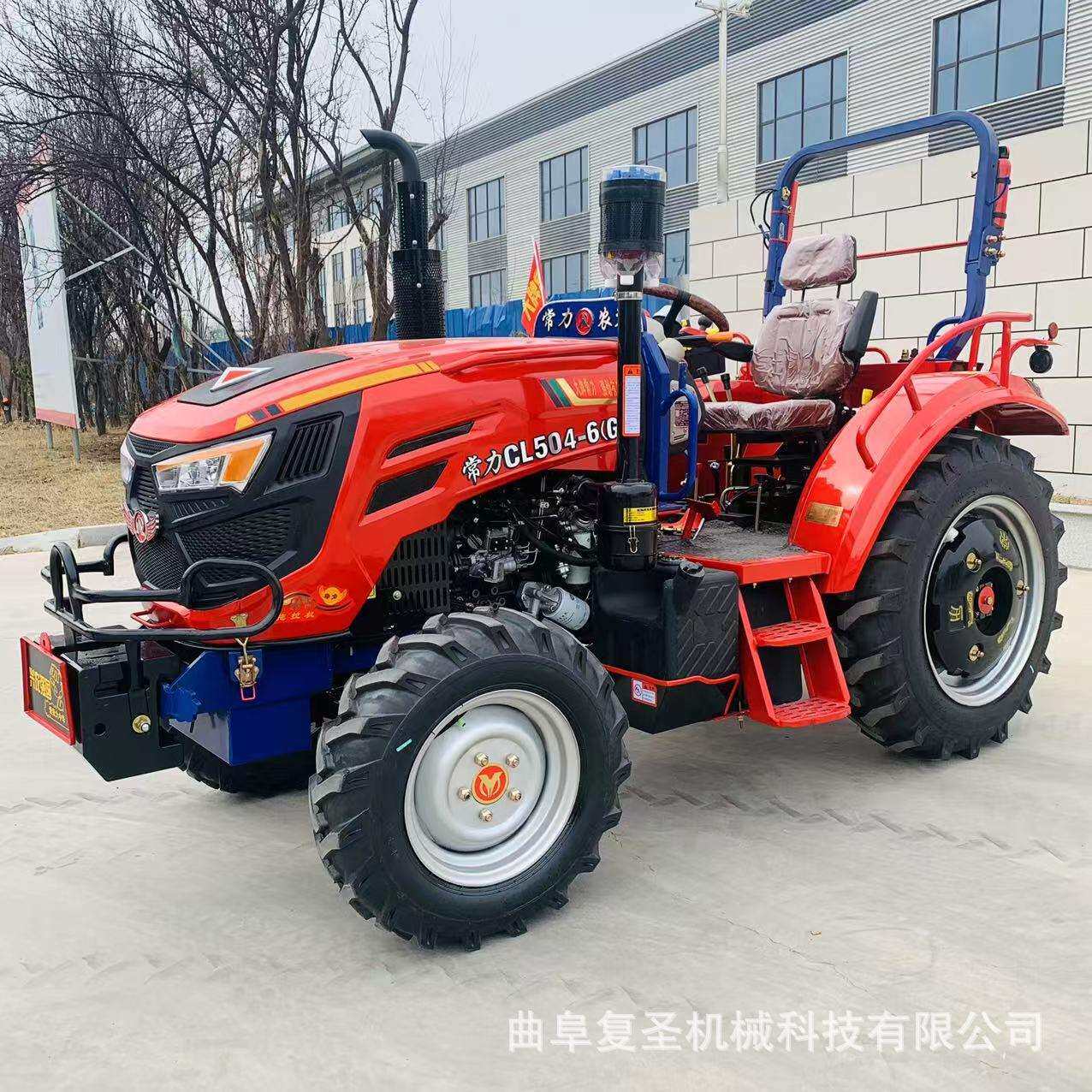 齐鲁常力504农用四轮拖拉机 山地开荒四驱除草秸秆粉碎拖拉机