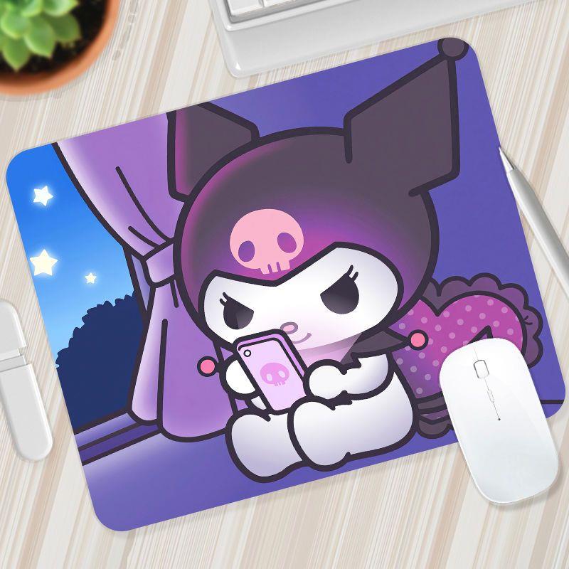 库洛米鼠标垫小号办公快捷键大全游戏加厚桌垫可爱女生桌面鼠标垫