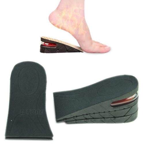 3-layer 6cm height increase insole shoes cushion invisi