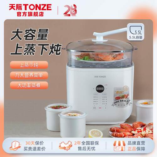 天际（家电） DGD55-55AG天际 隔水电炖锅陶瓷盅煲汤 智能多功能5