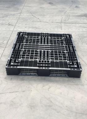 e塑胶栈板11网11田字格黑色p料物流运输仓库托盘