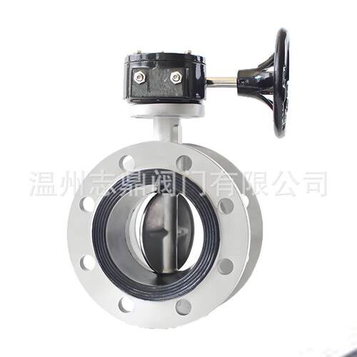 D41X-16P-DN50-DN1000手动不锈钢04涡轮传动法兰蝶阀