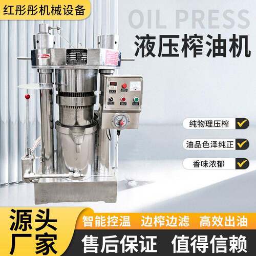新型260型液压榨油机芝麻核桃坚果椰蓉压榨机立式带壳核桃香油机
