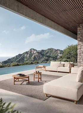 室户外沙花发庭院室别内墅休闲防水414酒店民宿外园露台实木藤编