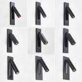 内嵌264入式 主卧带开约关 壁书灯酒店床头阅读灯简室卧室房内嵌式