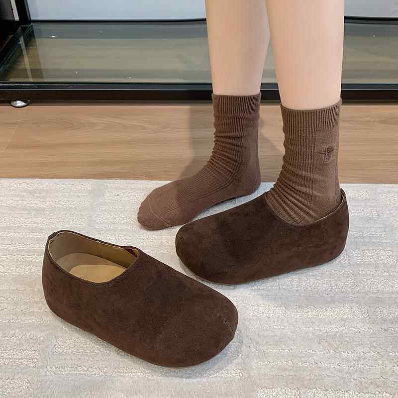 春秋厚底一脚蹬全包勃肯鞋博肯单鞋女2026新款内增高豆豆鞋0113z,女鞋,勃肯鞋/软木鞋,淘宝优惠券,粉丝福利购,淘宝优惠卷