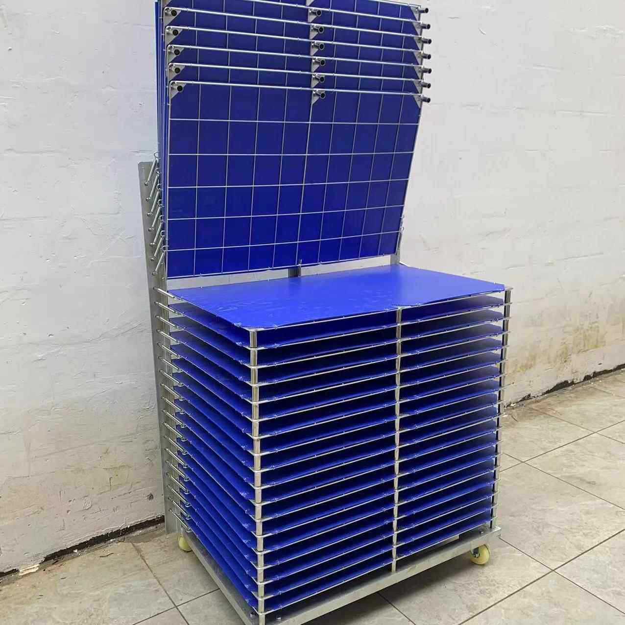不锈钢千层架周转车防静电pcba晾晒架网版印刷车间物料货架置物定