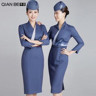 山东空乘制服套装2020新款面试艺考职业院校定制酒店售楼部工作服