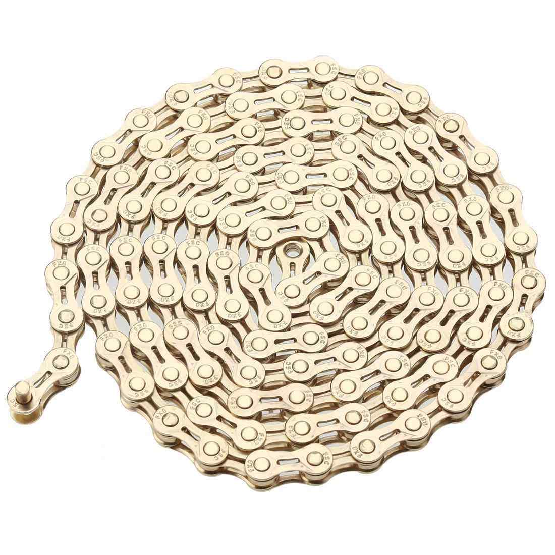 FSC678速通用镂空自行车链条金色银色可选吸塑包装