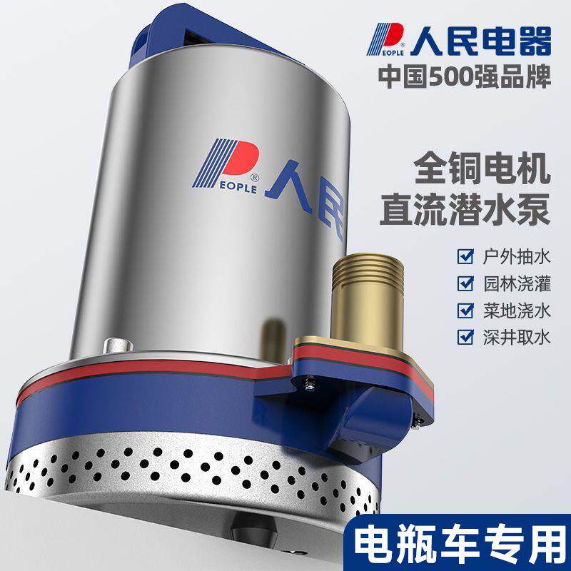 直流潜水泵小型家用直流泵12V48V60V72V农用灌溉电动车抽水泵