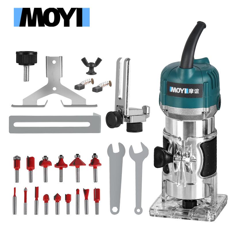 修边机直销电动木工工具雕刻开孔开槽多功能小型 倒边倒角 电木铣