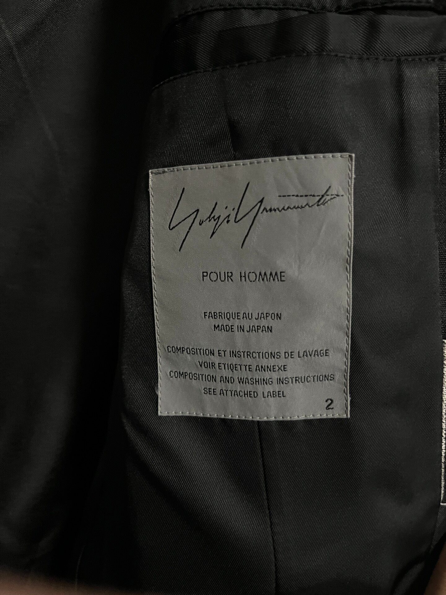 Yohji Yamamoto 2001AW King Poker Jacket — back