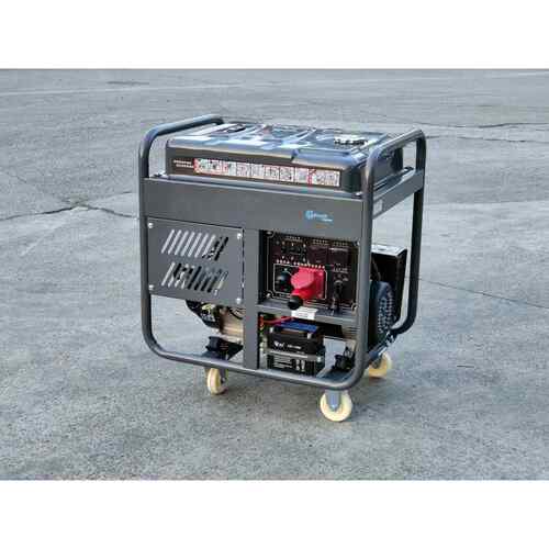 9kw汽油发电机单三相等功率同时用230/400v电启动500cc发动机