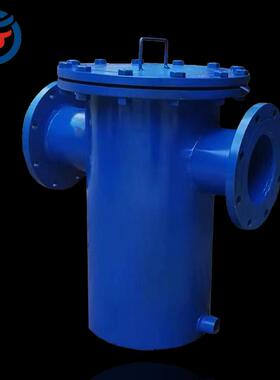 华光 304直通式污水管道提篮过滤器 SBL-25C快开蓝式过滤器DN100