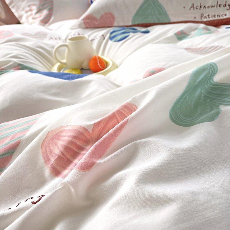 19242153柔新款12868全棉肤喷系气印花列单被套软亲四季可用