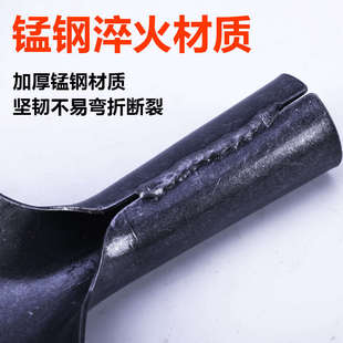 精品洛阳铲铲头探铲圆铁锹农用锰钢挖洞铲一体铲户外挖土勘探考古