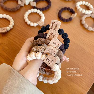 Tie hair band female simple tie hair rubber band发带