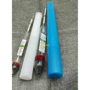 小海水密度计 玻璃 铁砂 盐度计 带附温海水盐度漂浮计比重计