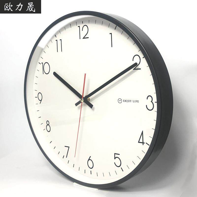 12寸金属挂钟 轻奢艺术钟表简约时钟客厅卧室现代静音创意石英钟