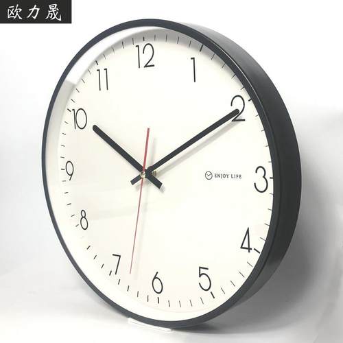 12寸金属挂钟 轻奢艺术钟表简约时钟客厅卧室现代静音创意石英钟