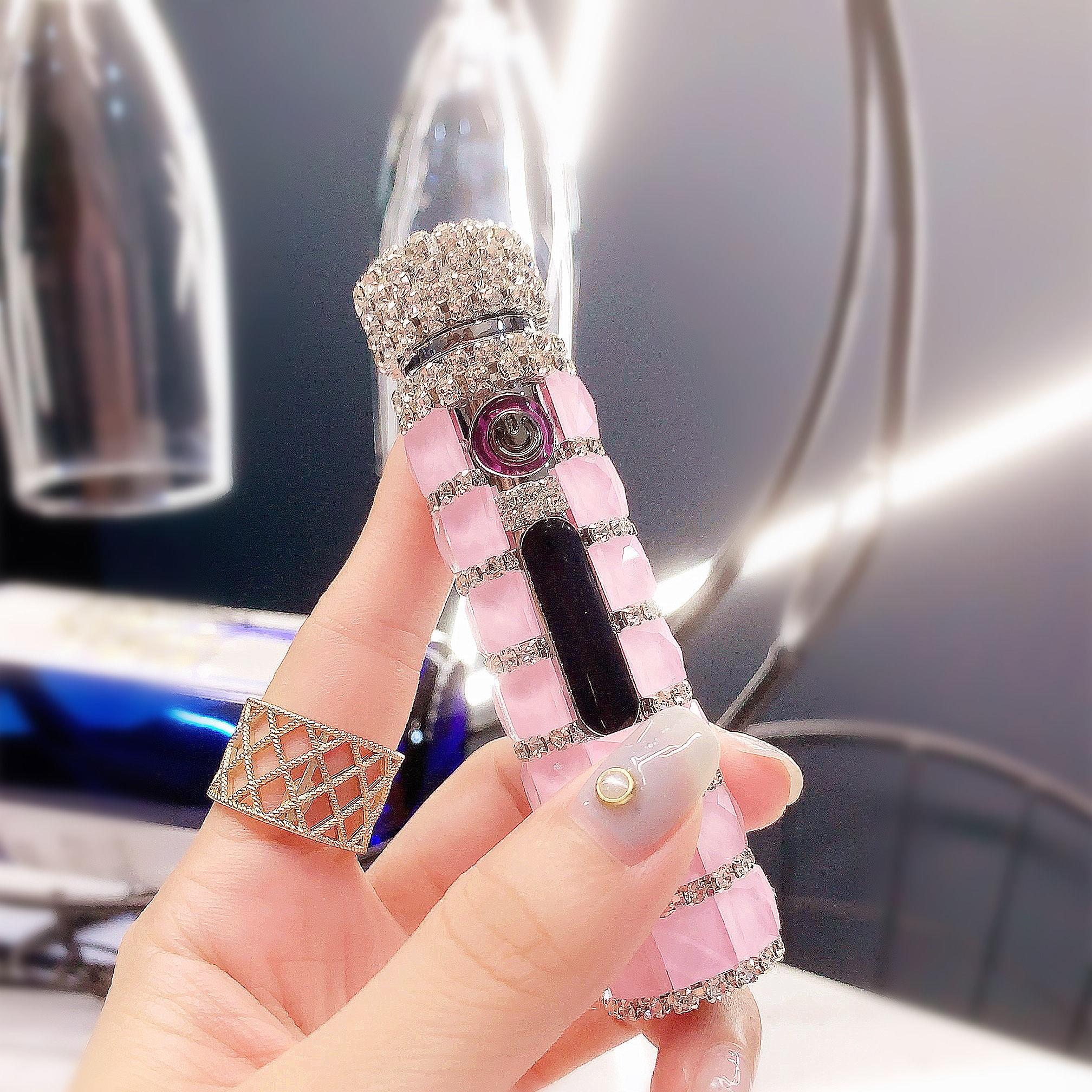 新款双电弧打火机可携式 usb充电防风长圆条感应点烟器个性创意女
