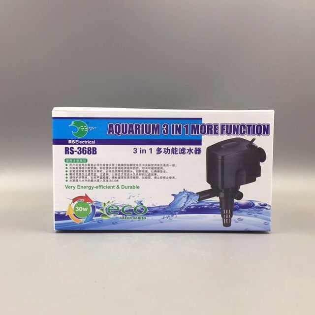日胜过滤器鱼缸多功能潜水泵RS-368B抽水泵循环泵上过滤专用泵