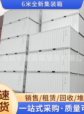 6米全新集装箱 标准干货/杂货集装箱 租赁20尺海运集装箱供应
