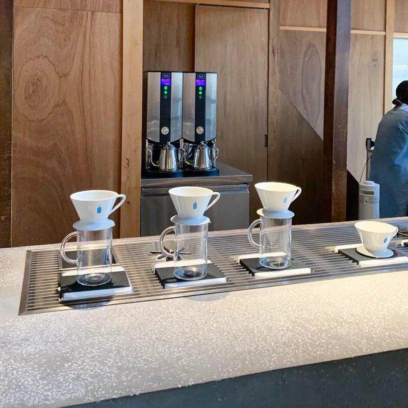 不锈钢高压洗杯器手冲咖啡操作吧台面新中式茶饮沥水盘滤水清洁槽