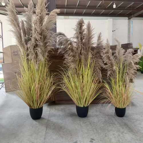 仿真绿植盆栽真芦苇仿真植物家居装饰品摆件大型芦苇假花仿真盆景