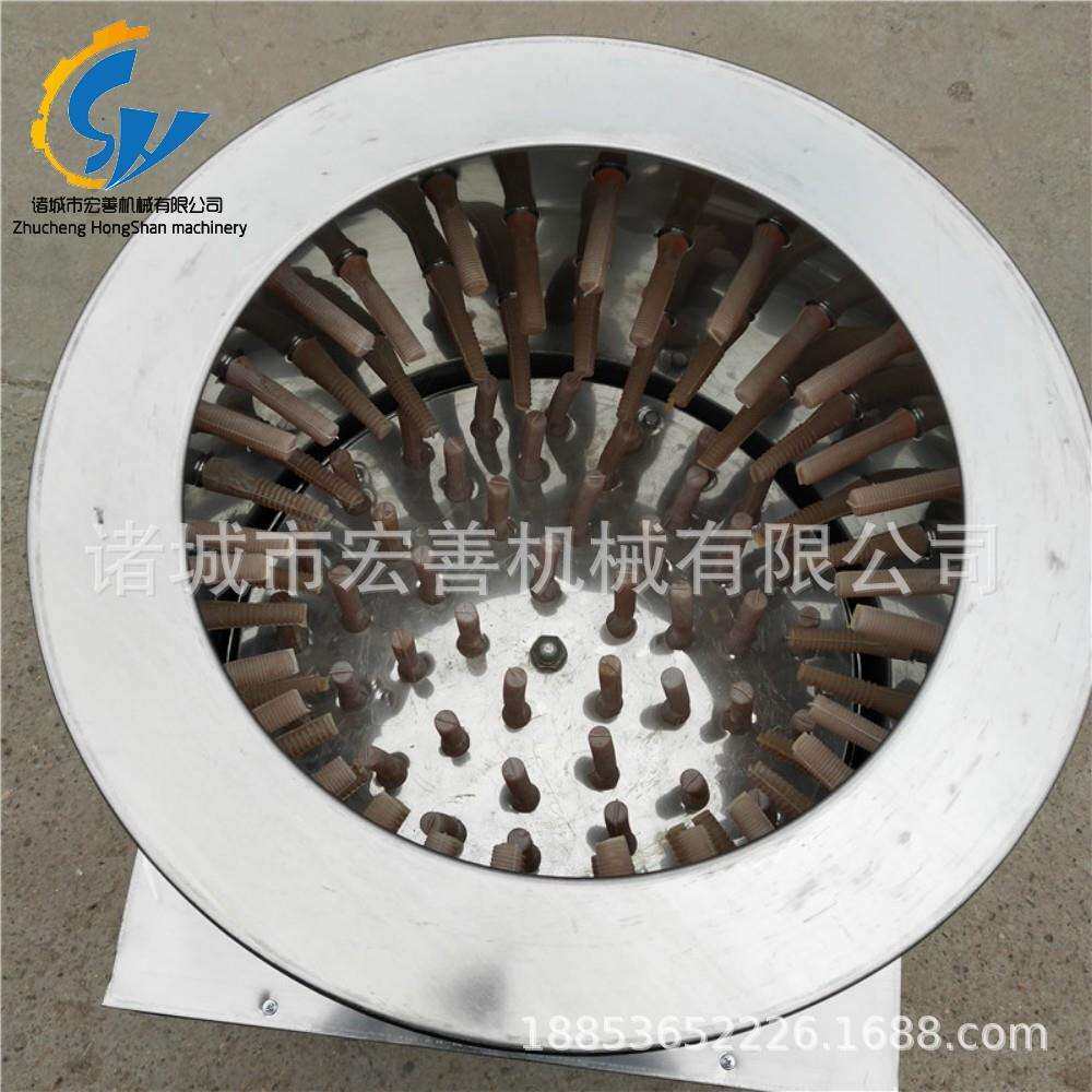 鸡鸭鹅圆形脱毛机全自动鸡鸭鹅腿毛机供应鸡鸭鹅打毛机设备