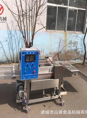 切片土豆挂浆机 全自动潜行式挂糊设备 薯塔上浆油炸生产线