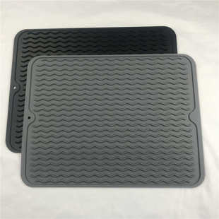 mat 硅胶沥水垫40X30大号硅胶垫隔热垫沥干燥垫厨房用滤水垫dish