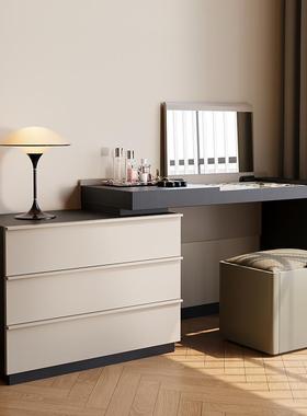 爱莱德FANdi 卧室现代极简斗柜梳妆台一体意式翻盖化妆桌主卧床尾