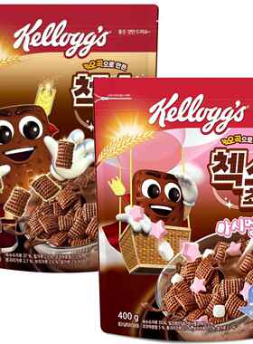 韩国进口Kelloggs家乐氏水果麦圈巧克力麦片谷脆格早餐泡牛奶即食