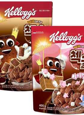 韩国进口Kelloggs家乐氏水果麦圈巧克力麦片谷脆格早餐泡牛奶即食