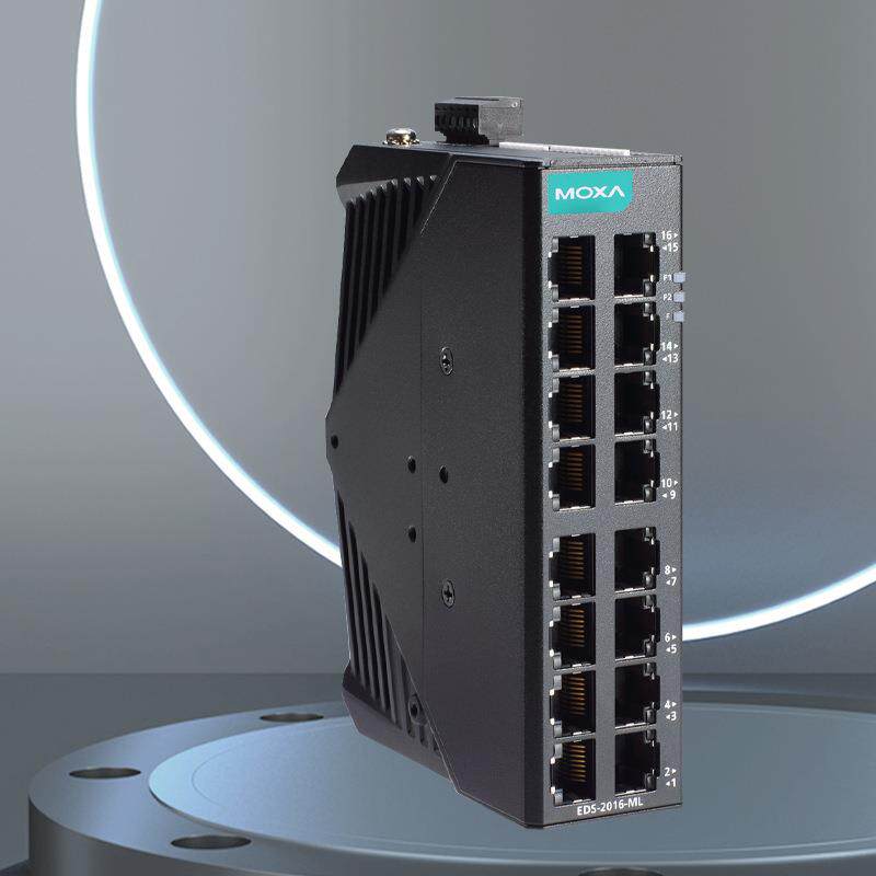 现货MOXA EDS-2016-ML 网络交换机 工业交换机百兆千兆