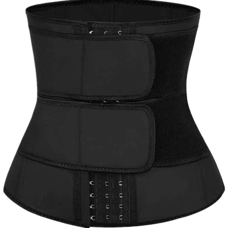 新款直销跨境透气收腹带欧美加强版支撑束腰女大码运动护腰沙漏型