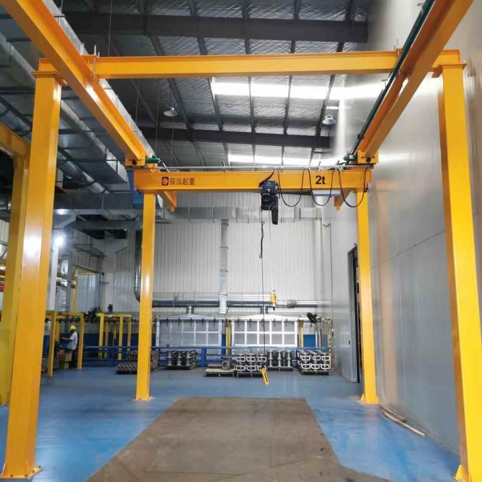 5t单梁悬挂起重机2吨行车电动葫芦车间物料搬运精密机械模具装配