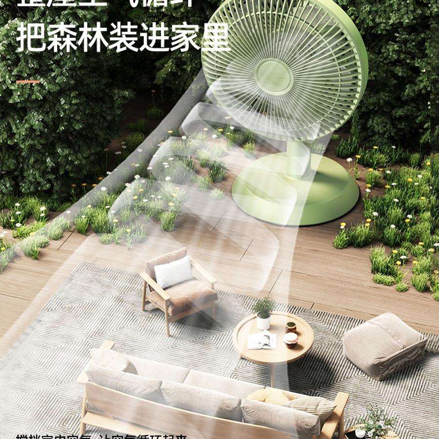电风扇小型学生宿舍办公室家用桌面床头静音充电电扇台式夹式风扇