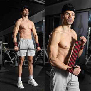 新款 直销护腕健身缠绕绷带可调绑带手腕手臂防扭伤男女力量训练举