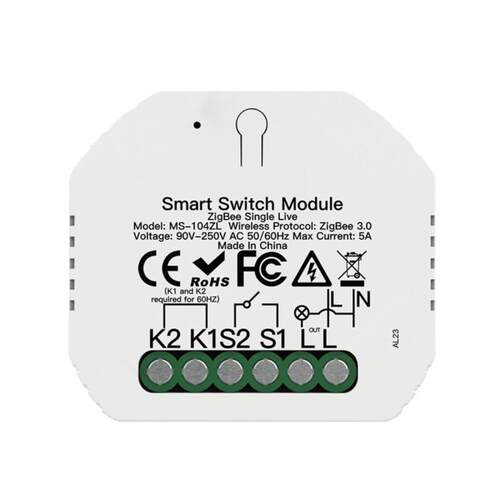 tuya智能家居zigbee开关通断器单火接线app远程控制定时开关模组
