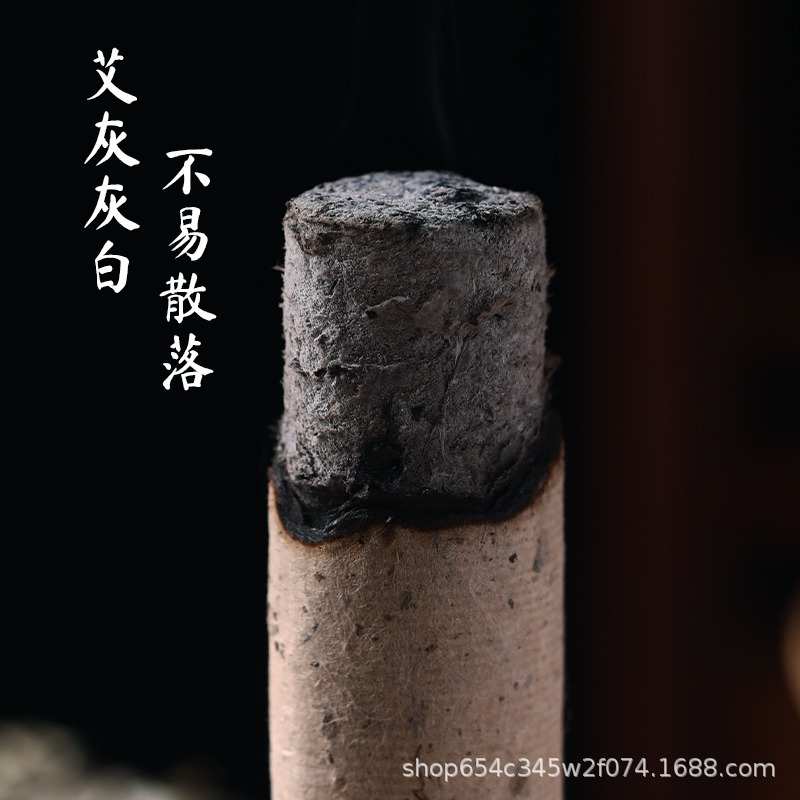 4CM艾条纯手工卷制3.5CM艾条蕲春艾叶古法石磨艾绒桑皮纸艾条批发