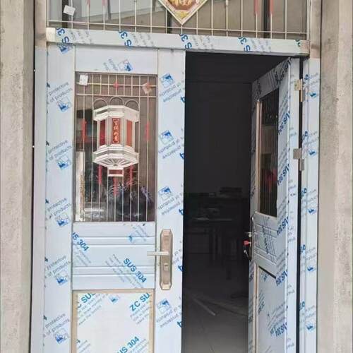 不锈钢304双开大门四开子母门进户大门农村庭院大门现货现发