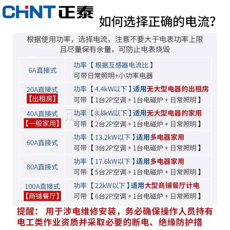 家用电表220V单相电度表国标出租房屋电子计度器电能表箱DDS6