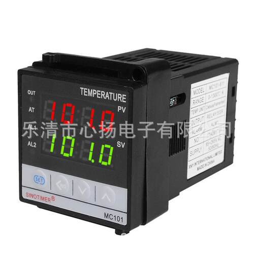 MC101-24V 短壳温控仪48*48mm-MC101-继电器SSR一体输出-电源24V
