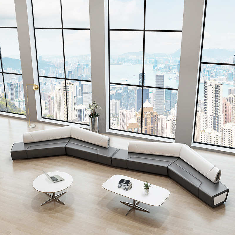 办公沙发简约异形培训机构休息区创意沙发办公室茶几组合商务接待