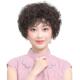 正品 全头套头发真自 士假妈发女短卷发假发中老年全真套人发丝妈款