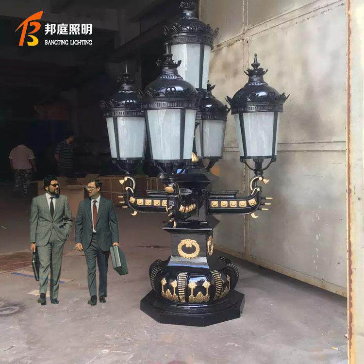 户外小区高杆灯草坪灯别墅灯花园灯景观灯防水路灯欧式复古庭院灯