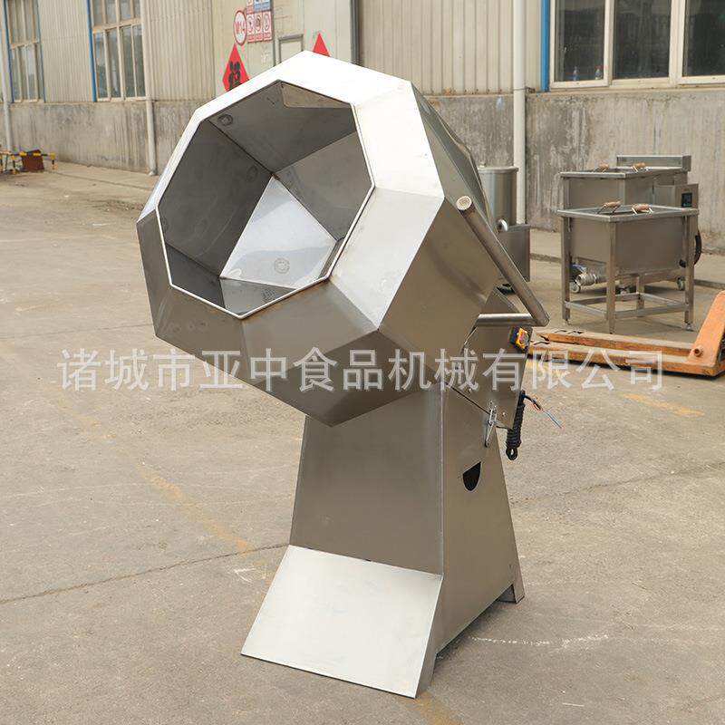 滚筒八角调味拌料机食品挂浆裹粉八角拌料机榴莲馅饼自动拌料机